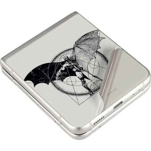 DC Comics Batman Skeleton diagram Art Galaxy Z Flip3 5G Skin